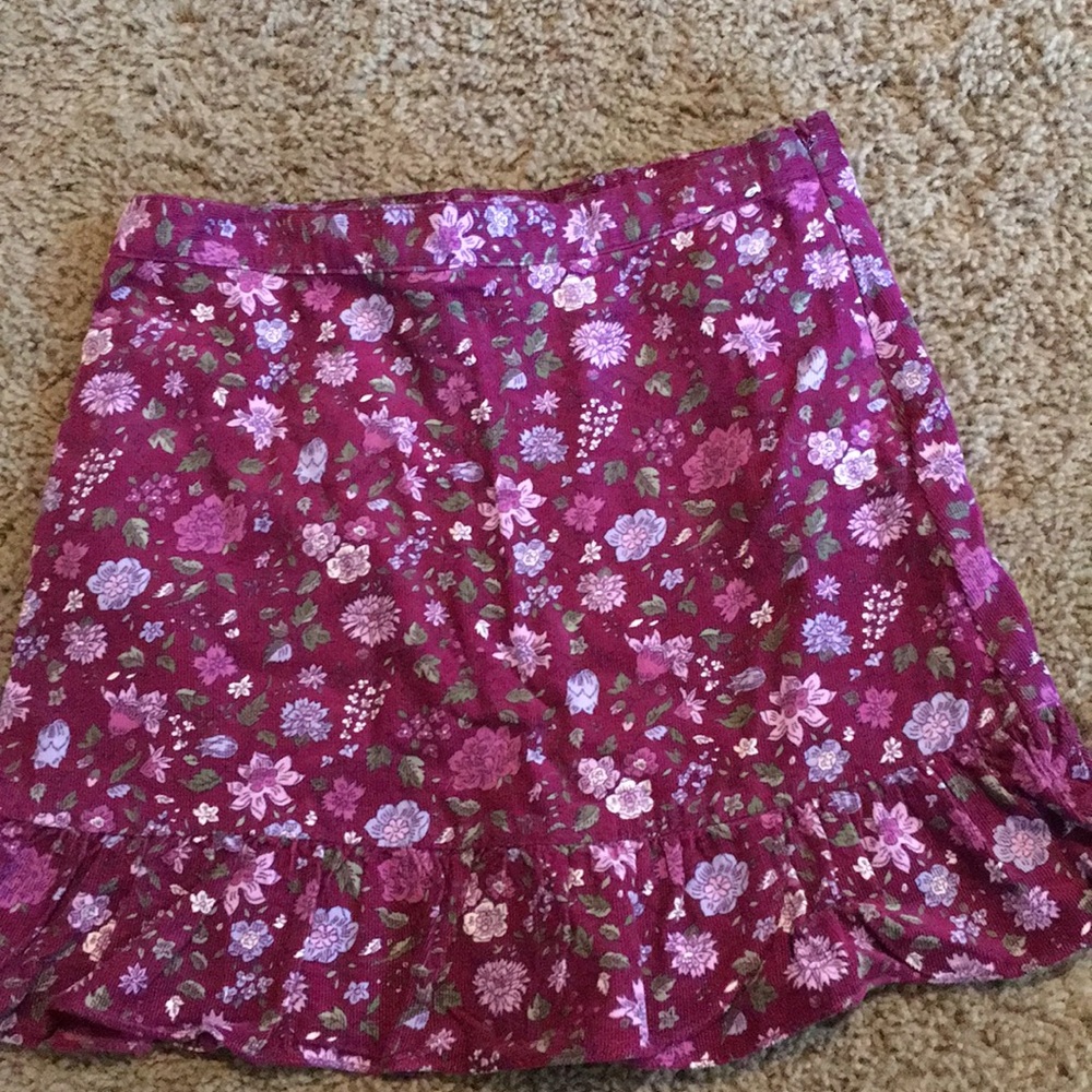 Vintage Gymboree Romantic Garden floral print cord skort Size 9